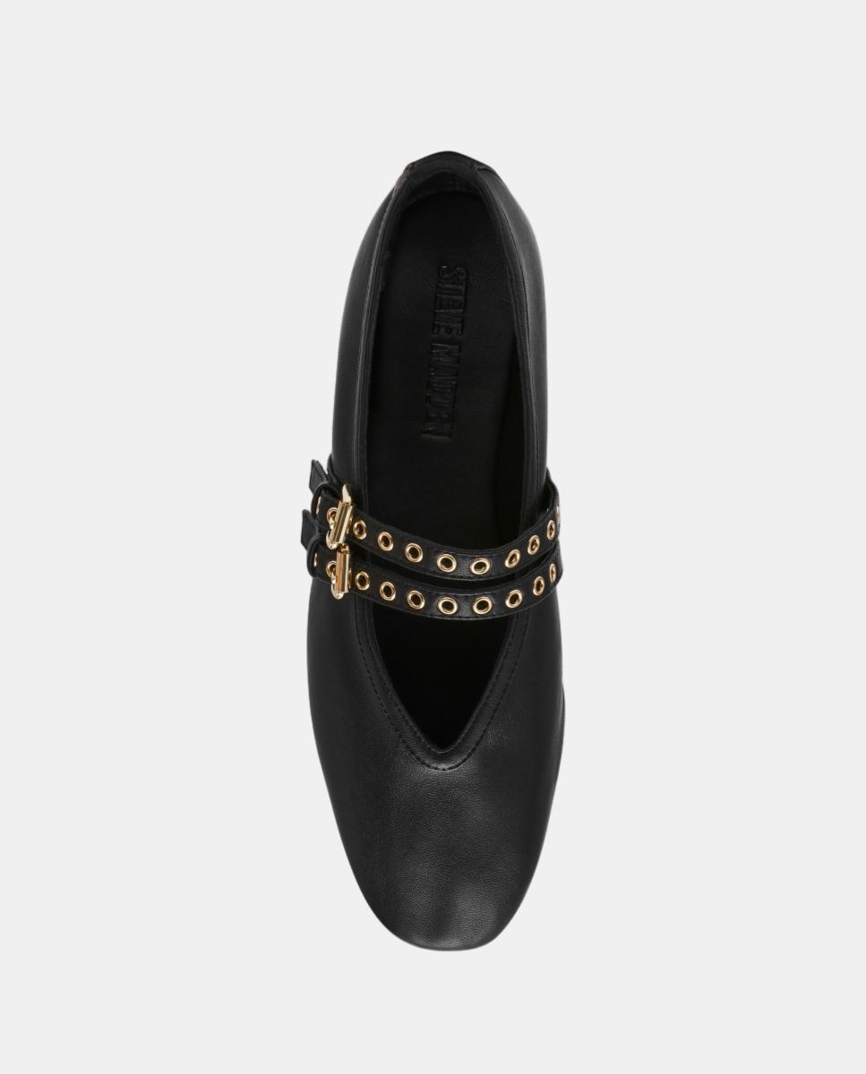 Bailarina mary jane lydia-l mujer de piel y hebillas - Steve Madden - Negro Negro-6