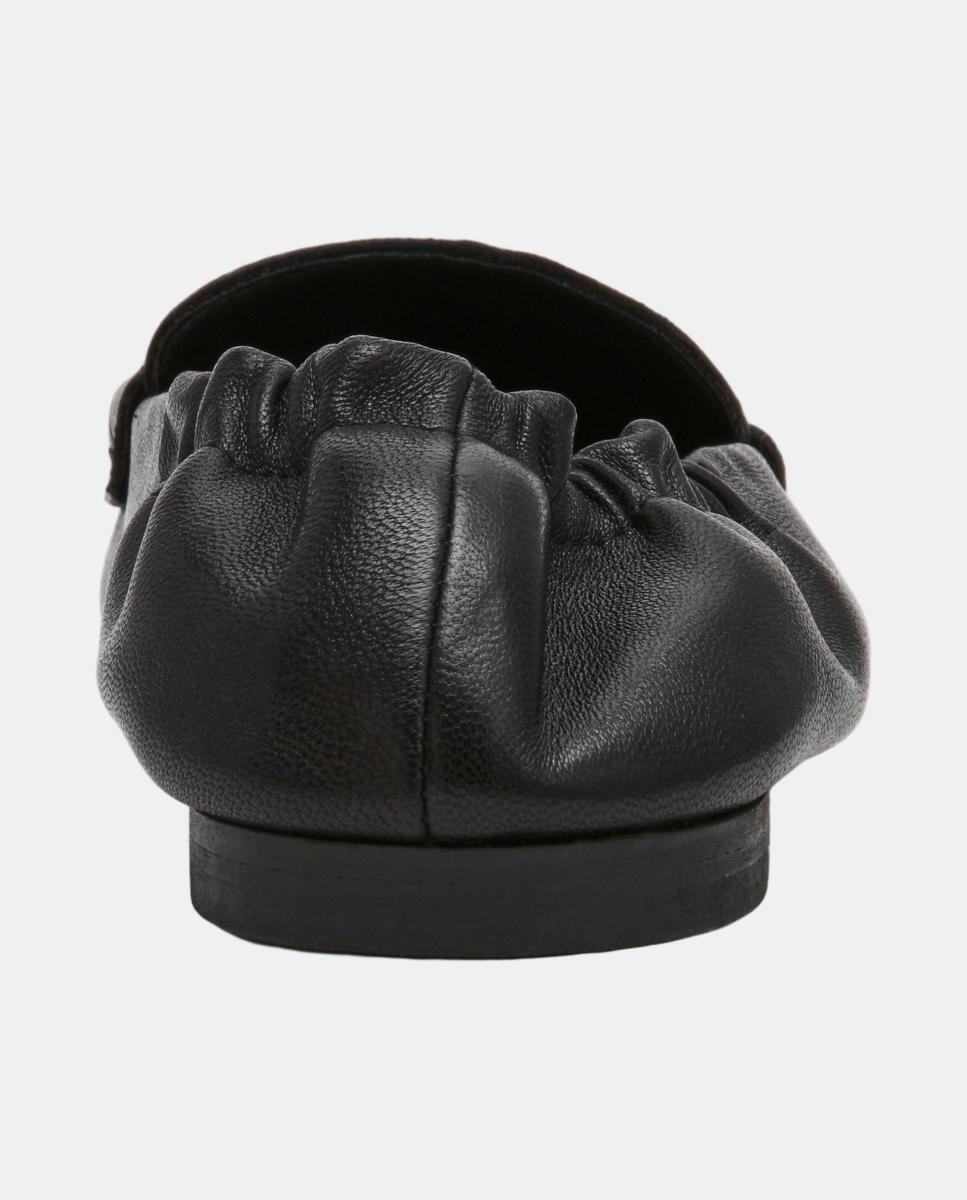 Mocasín slipper newbury mujer de piel y fruncido - Steve Madden - Negro Negro-5