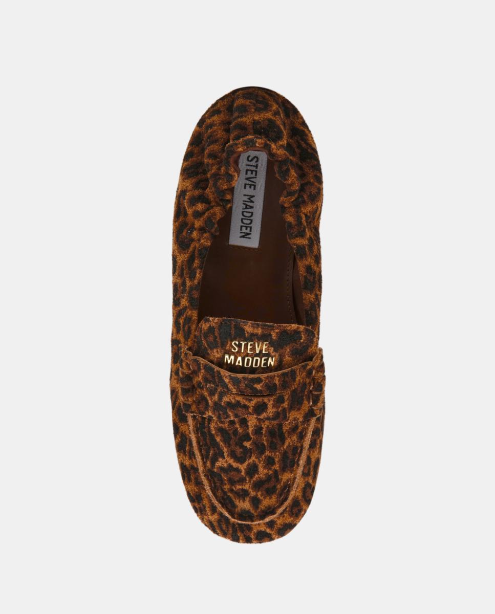 Mocasín slipper newbury mujer de ante y fruncido - Steve Madden - Marrón oscuro Marrón oscuro-6