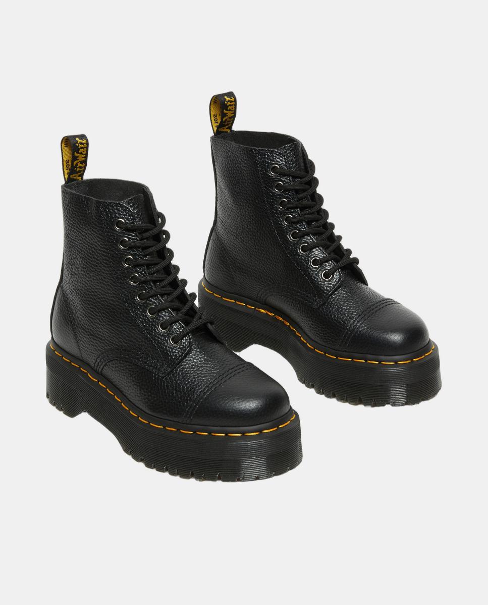 Botas Sinclair em Pele Preto-2