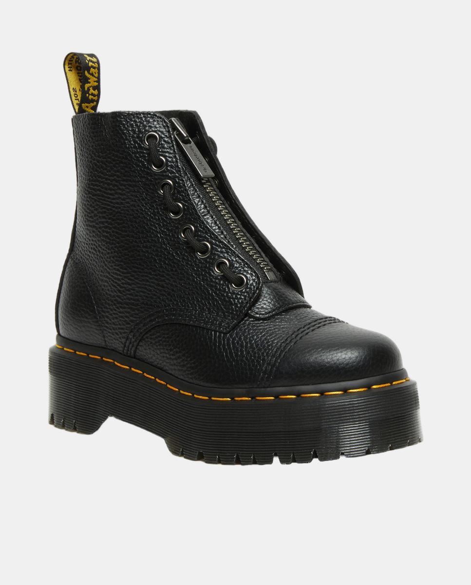 Botas Sinclair em Pele Preto-4