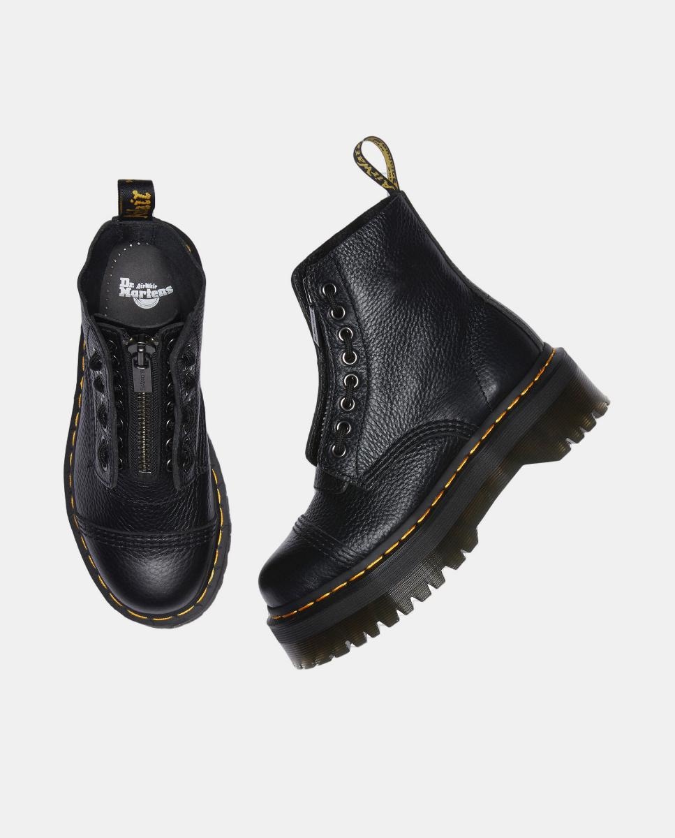 Botas Sinclair em Pele Preto-5