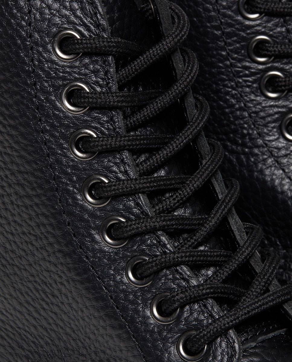 Botas Sinclair em Pele Preto-8