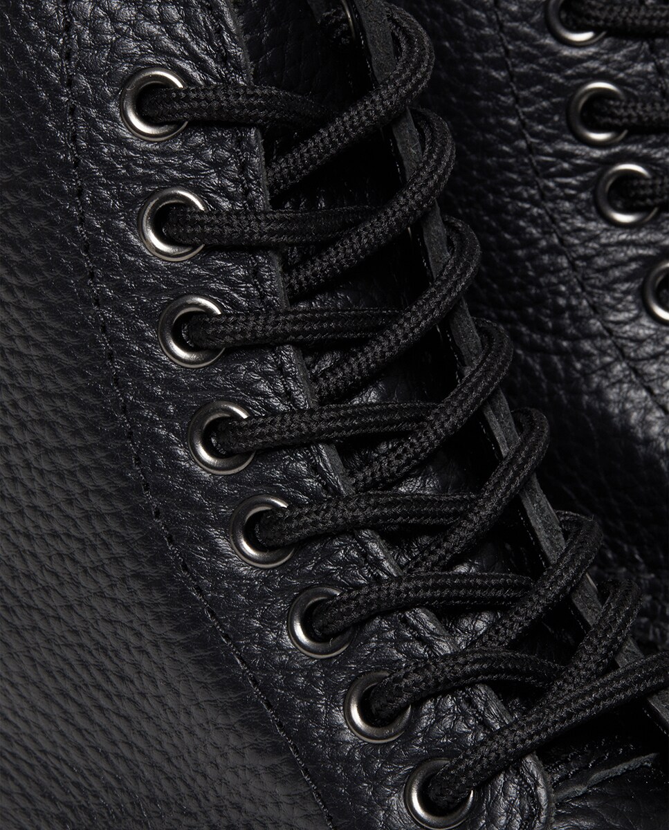 Botas Sinclair em Pele Preto-8