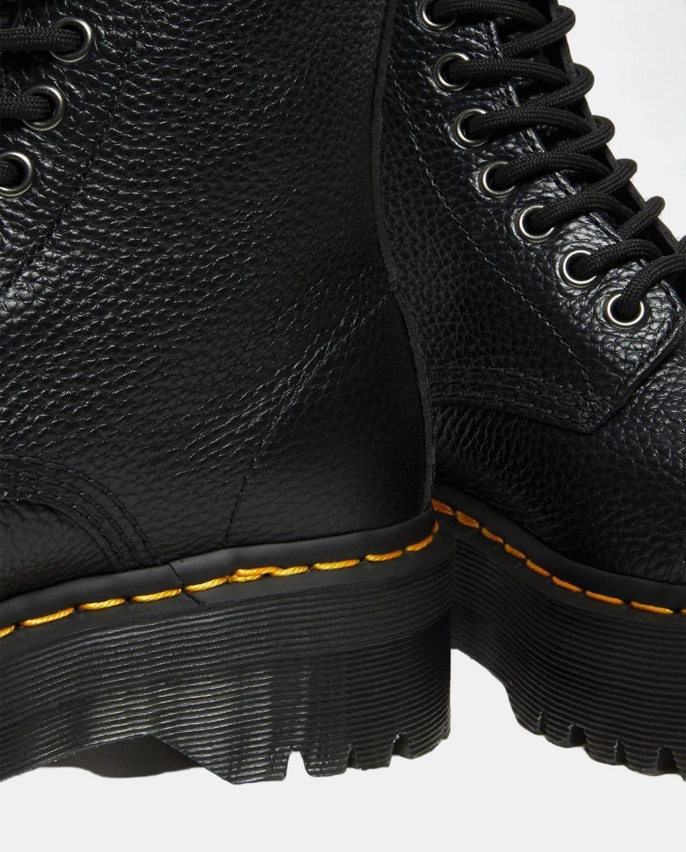 Botas Sinclair em Pele Preto-9