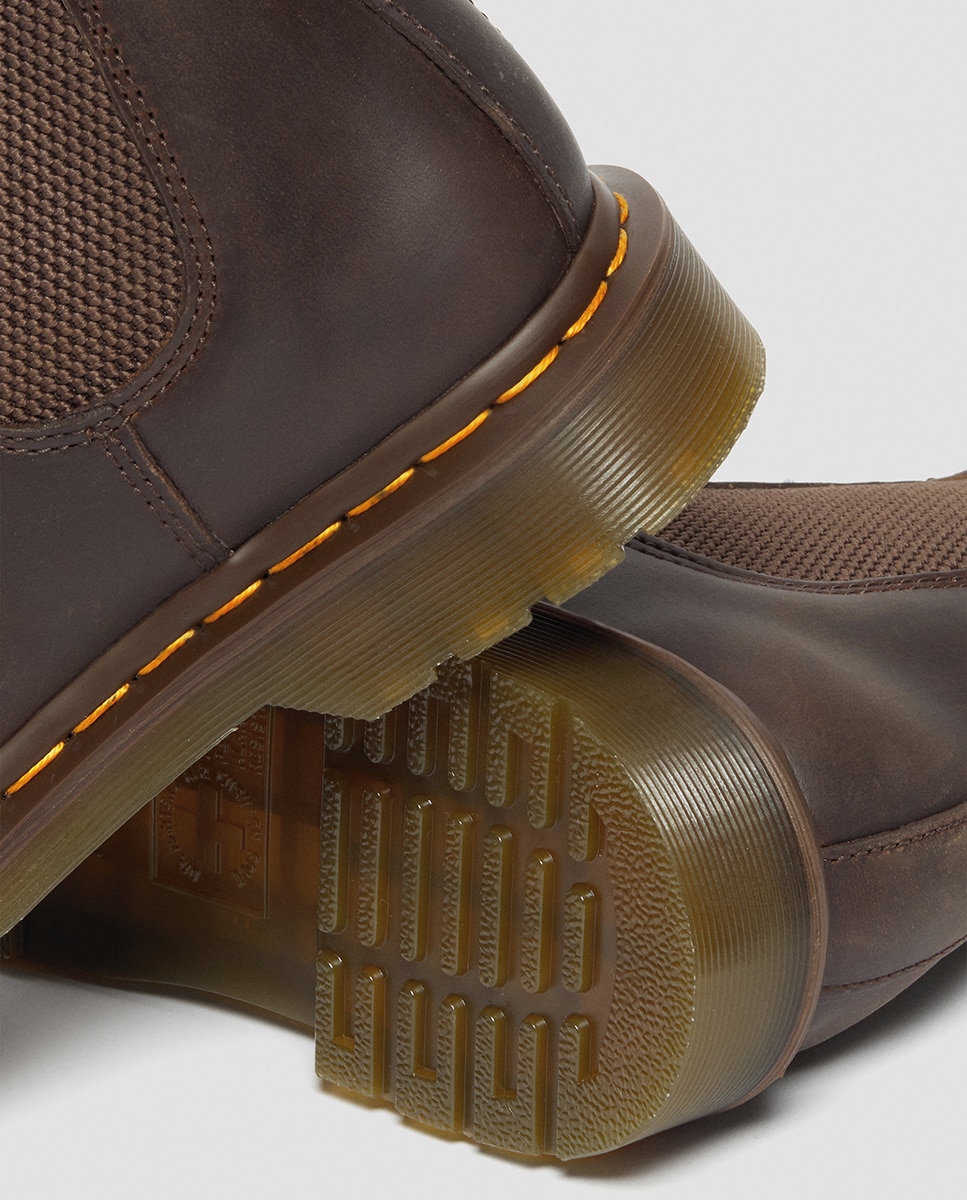 Botas Chelsea 2976 Yellow Stitch em Pele Crazy Horse Castanho-escuro-5