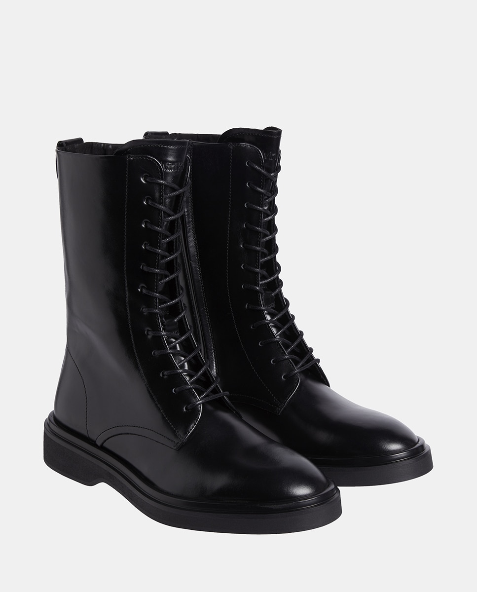 Botins em Pele Preto-2