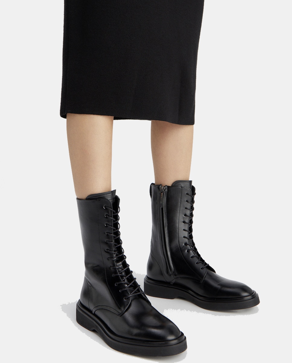 Botins em Pele Preto-3