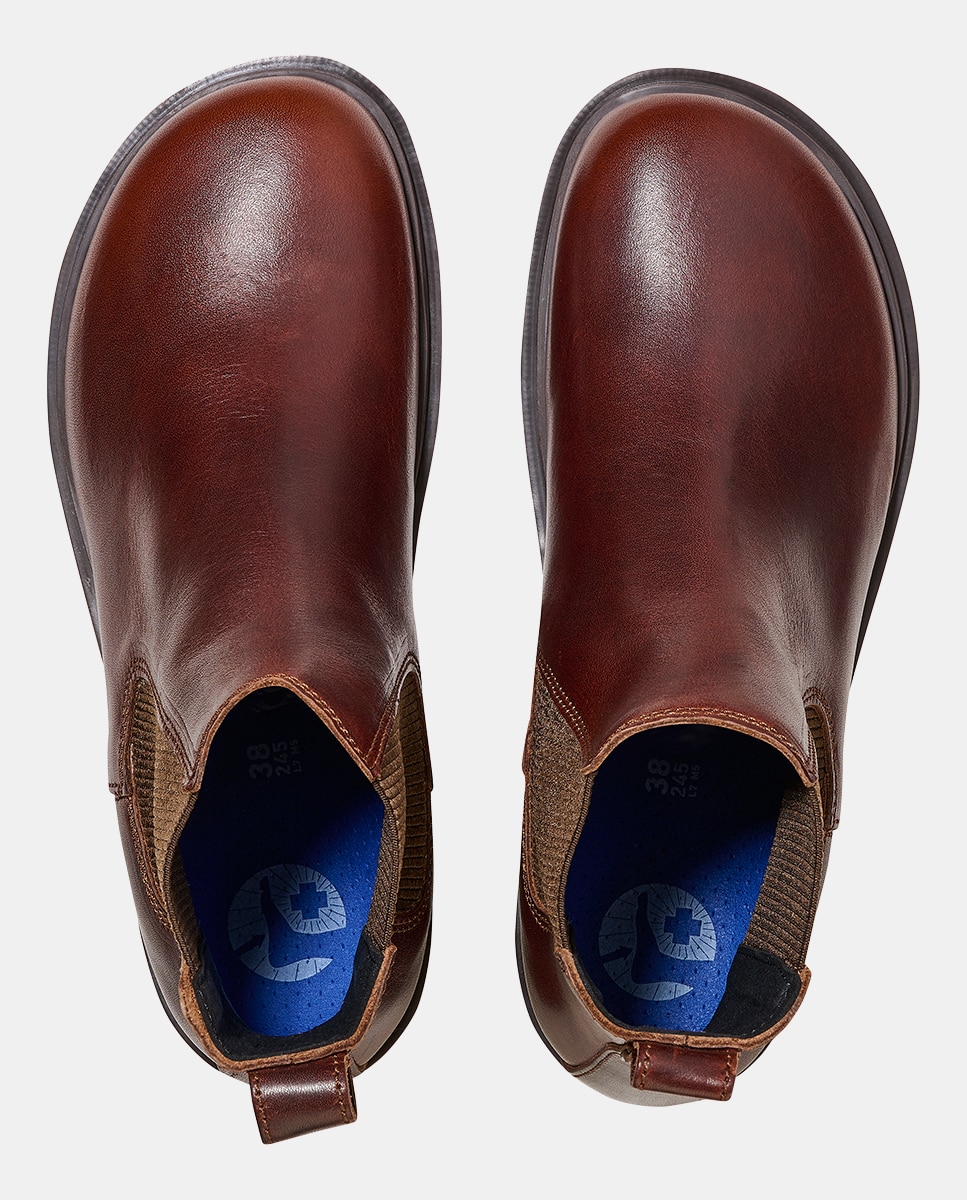 Botins Highwood Slip-On Castanho-3