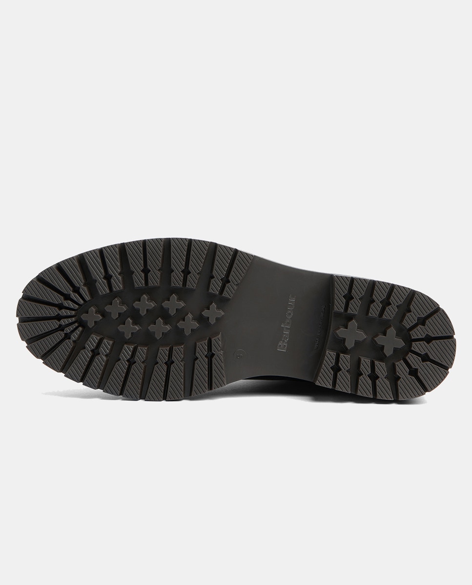 Botins Rasos Chelsea em Pele Castanho-escuro-5