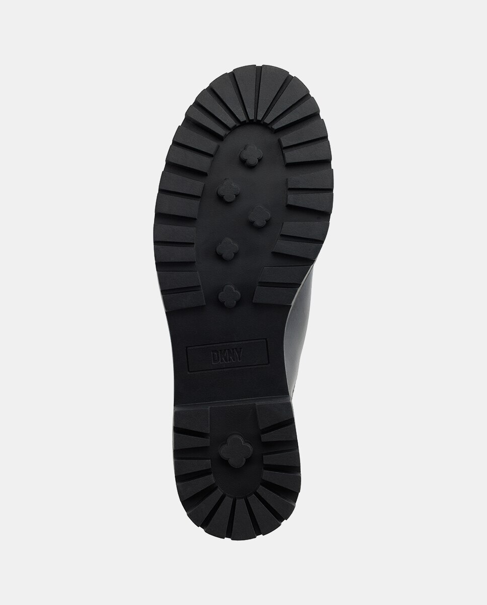Botins Tipo Chelsea em Pele Preto-4
