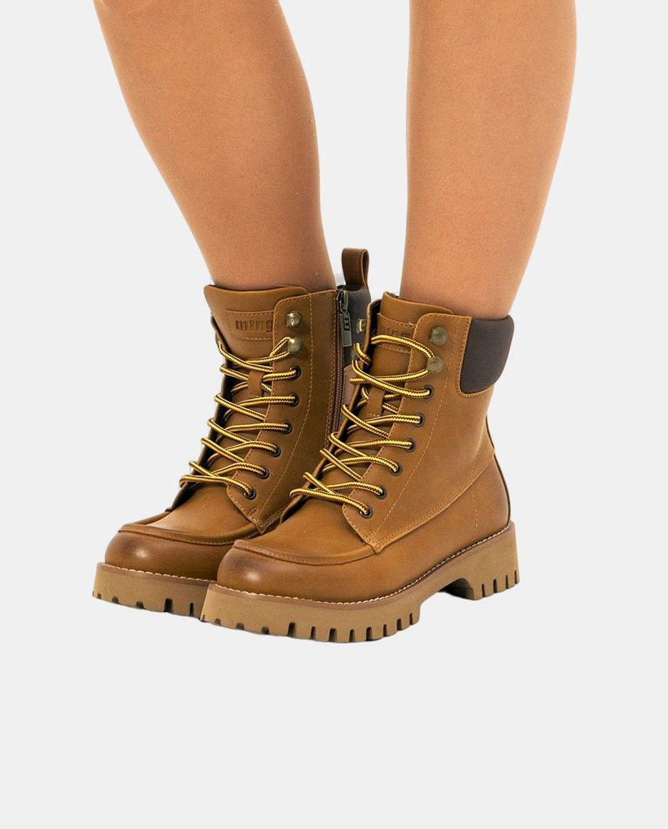 Botins Lenox com Sola Dentada Mostarda-5