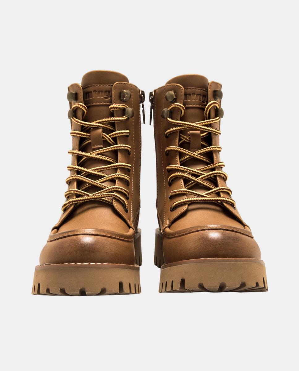 Botins Lenox com Sola Dentada Mostarda-8