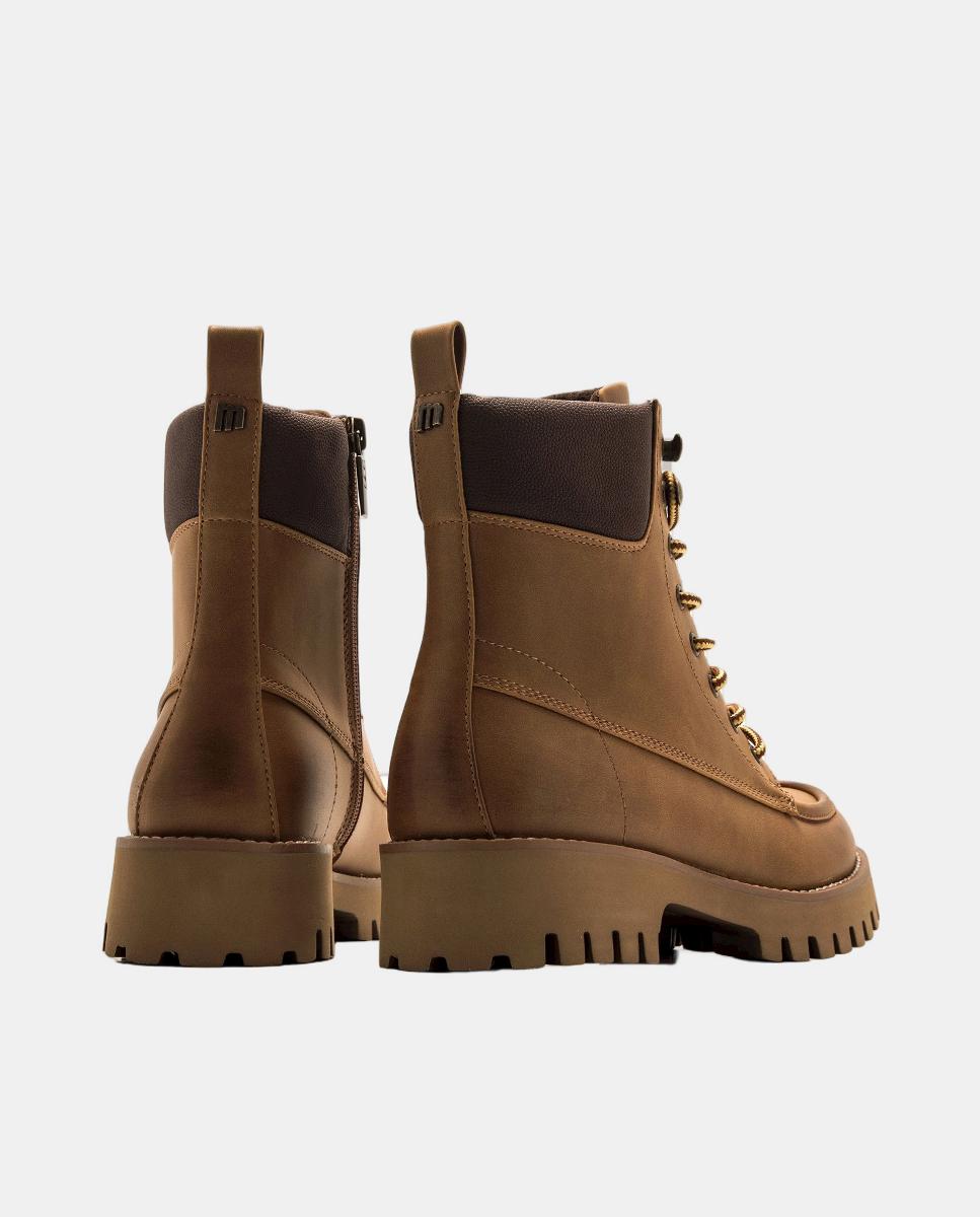 Botins Lenox com Sola Dentada Mostarda-9