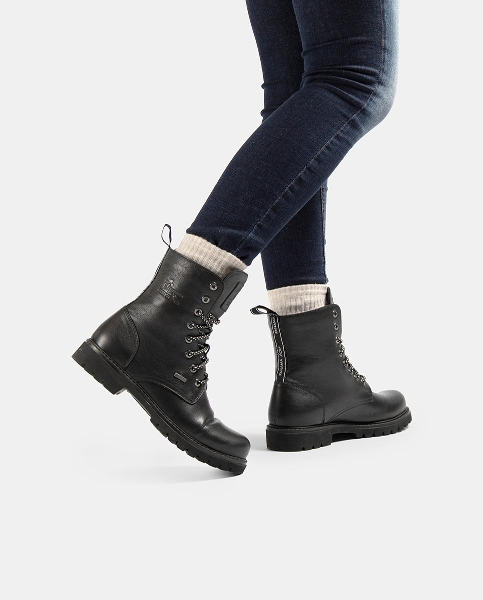 Botas em Pele e com Forro de Goretex Preto-2