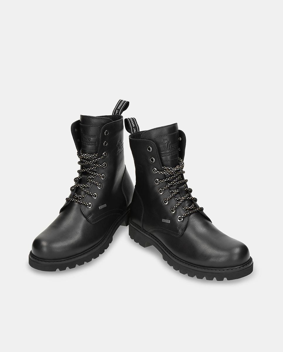 Botas em Pele e com Forro de Goretex Preto-3