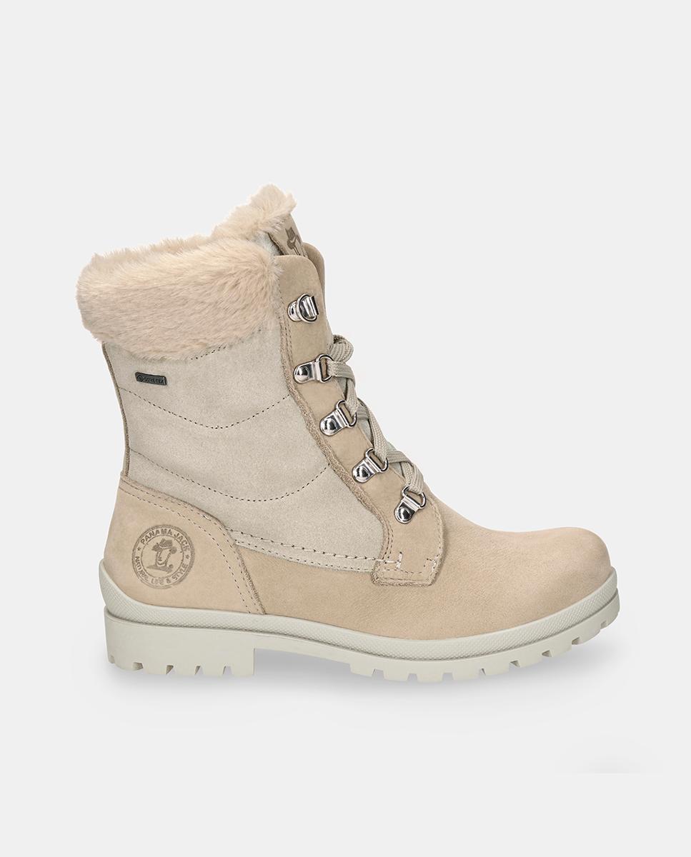 Botas em Pele e com Forro de Goretex Natural-1