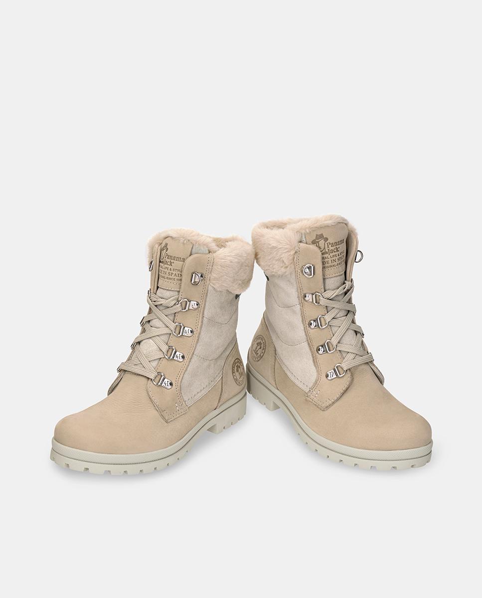 Botas em Pele e com Forro de Goretex Natural-3