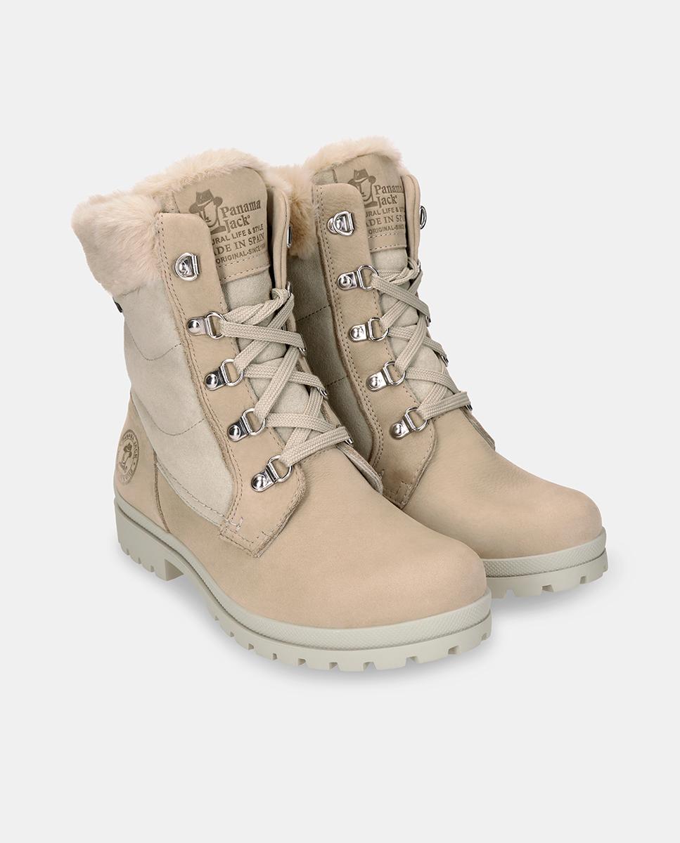 Botas em Pele e com Forro de Goretex Natural-6