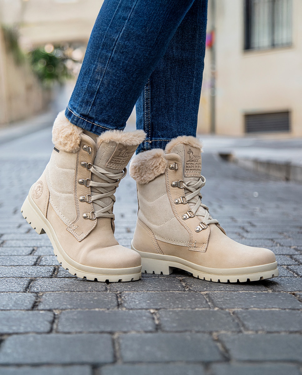 Botas em Pele e com Forro de Goretex Natural-10