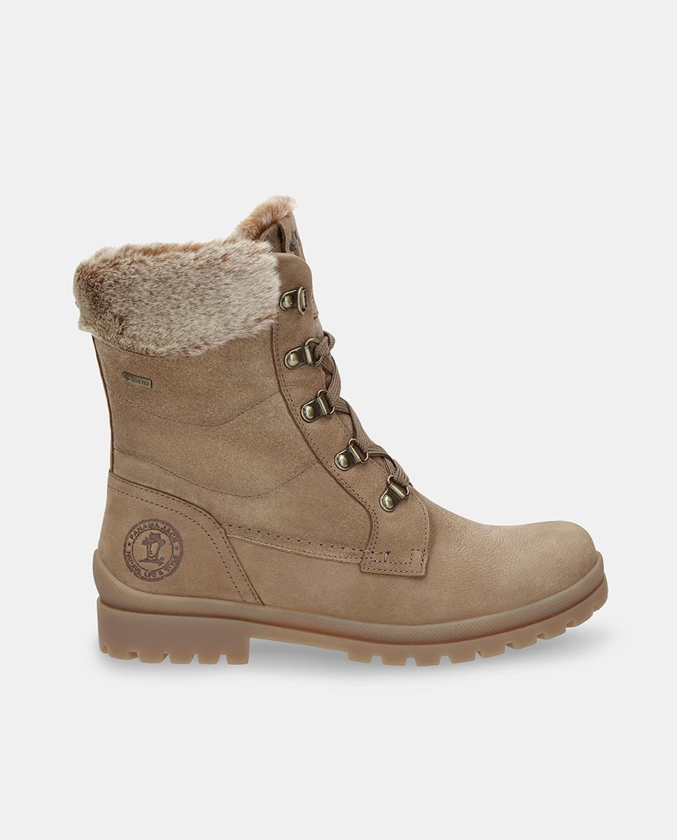Botas em Pele e com Forro de Goretex Cinzento-1