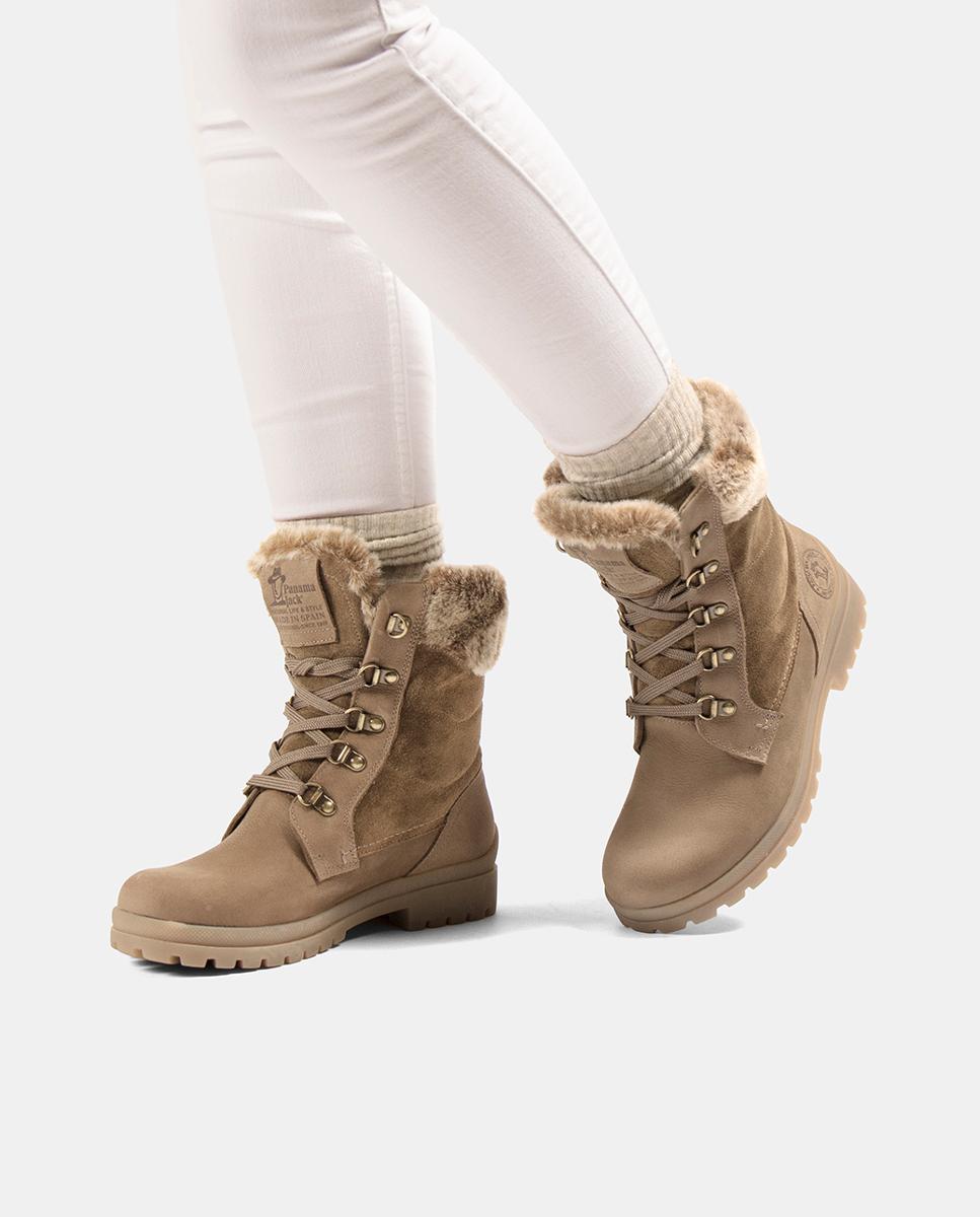 Botas em Pele e com Forro de Goretex Cinzento-2