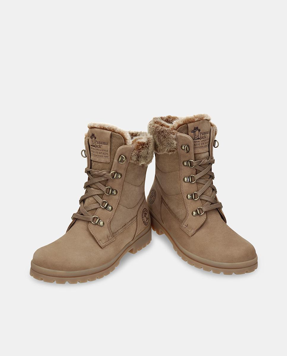 Botas em Pele e com Forro de Goretex Cinzento-3