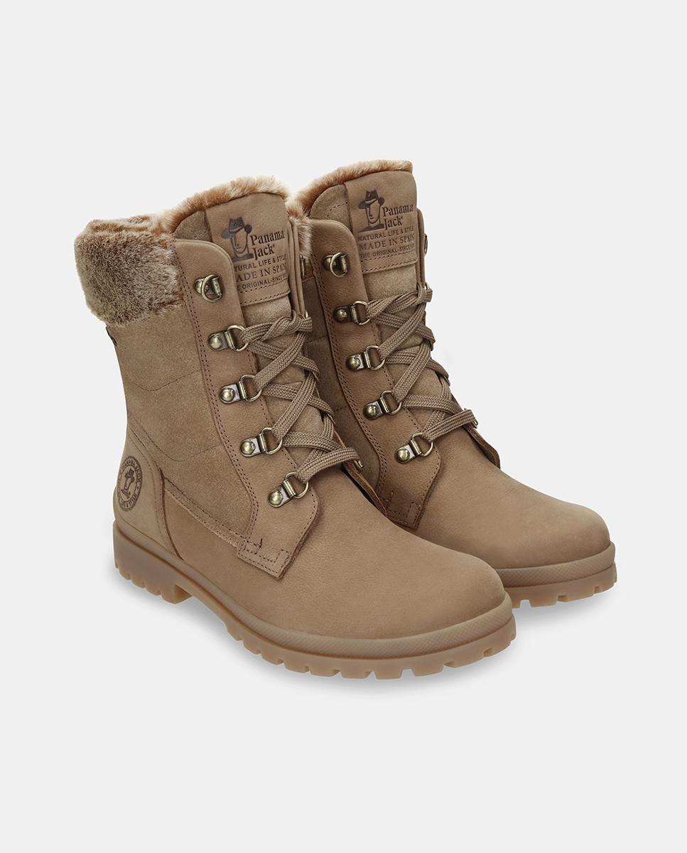Botas em Pele e com Forro de Goretex Cinzento-6