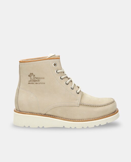 Imagem 0 de Botins em Pele com Forro de Pelo Sintético