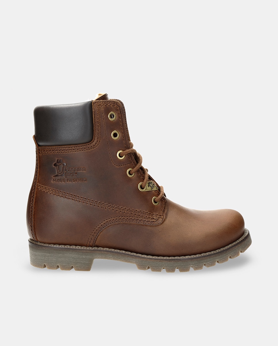Botas em Pele e com Forro de Pelo Sintético Couro-1