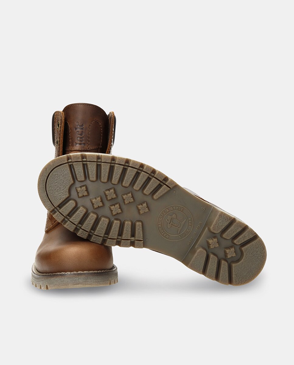 Botas em Pele e com Forro de Pelo Sintético Couro-3