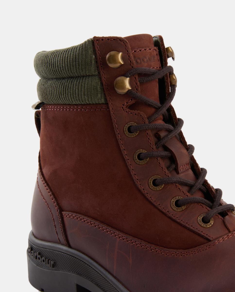 Botins com Atacadores Castanho-5