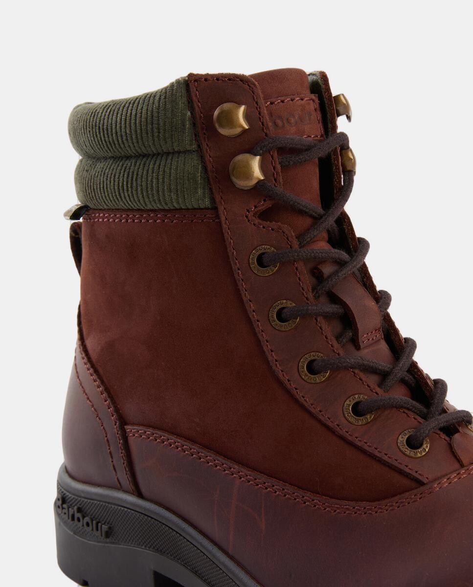 Botins com Atacadores Castanho-5