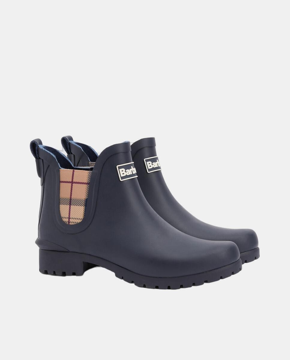 Galochas Tartã Azul-marinho-2