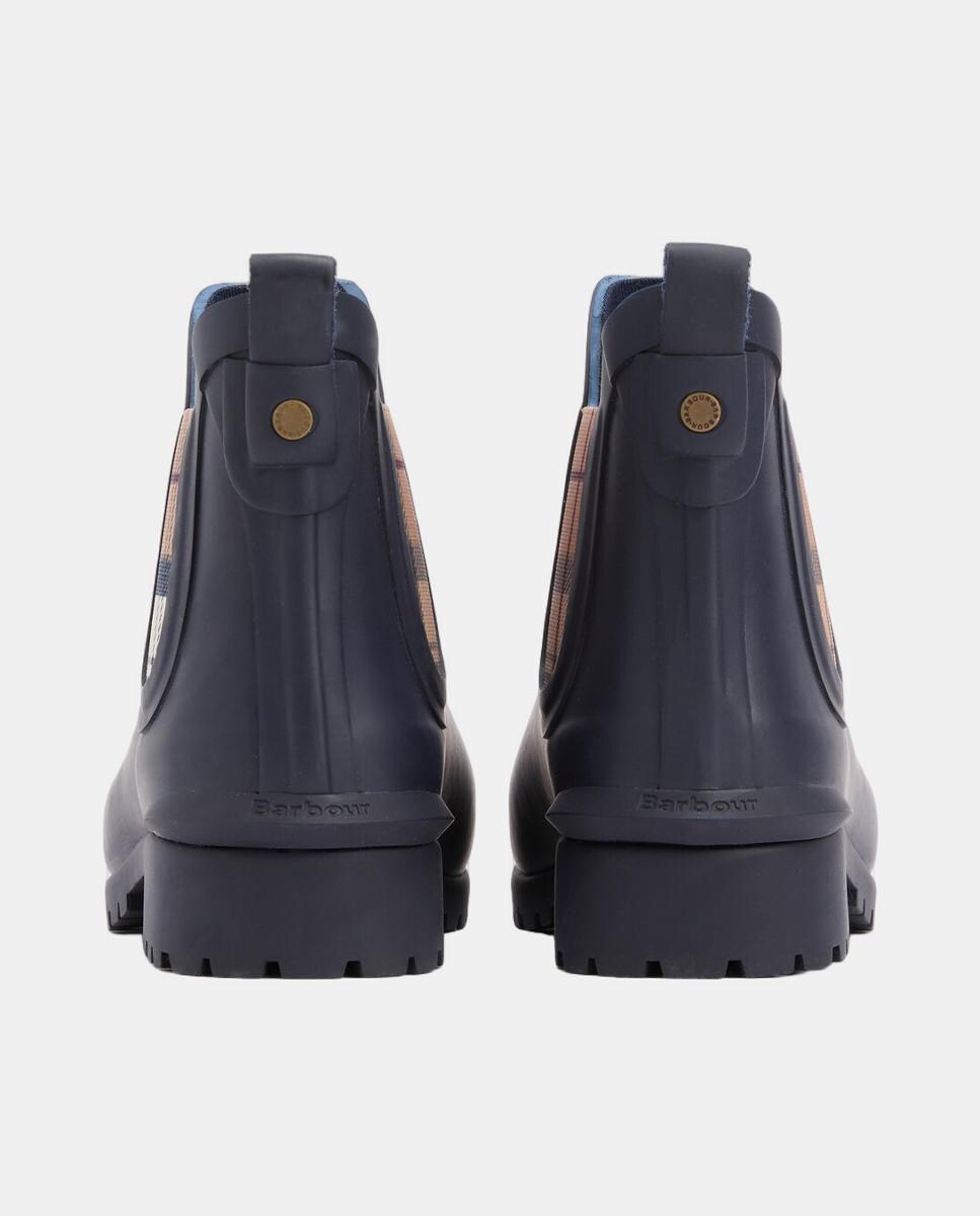 Galochas Tartã Azul-marinho-3