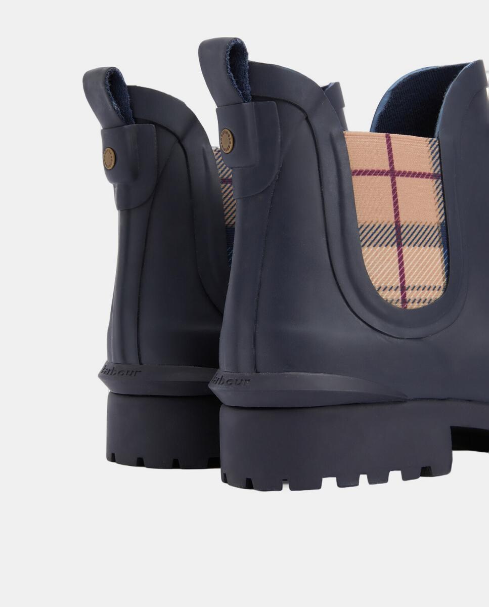 Galochas Tartã Azul-marinho-5