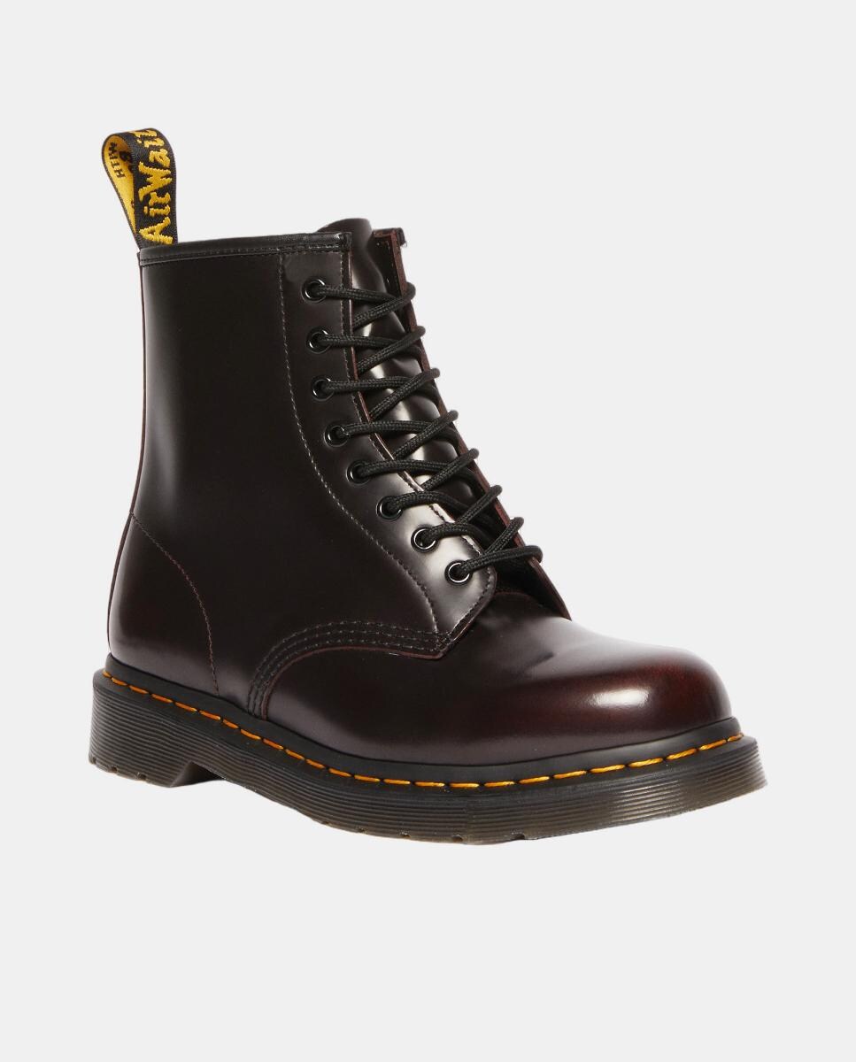 Botas 1460 em Pele Vermelho-cereja-2