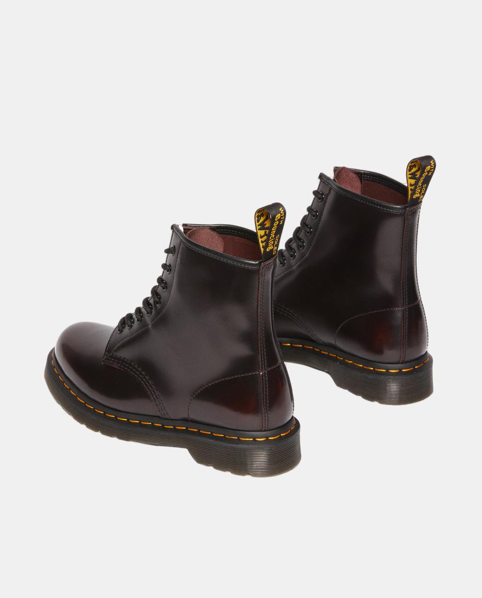 Botas 1460 em Pele Vermelho-cereja-4