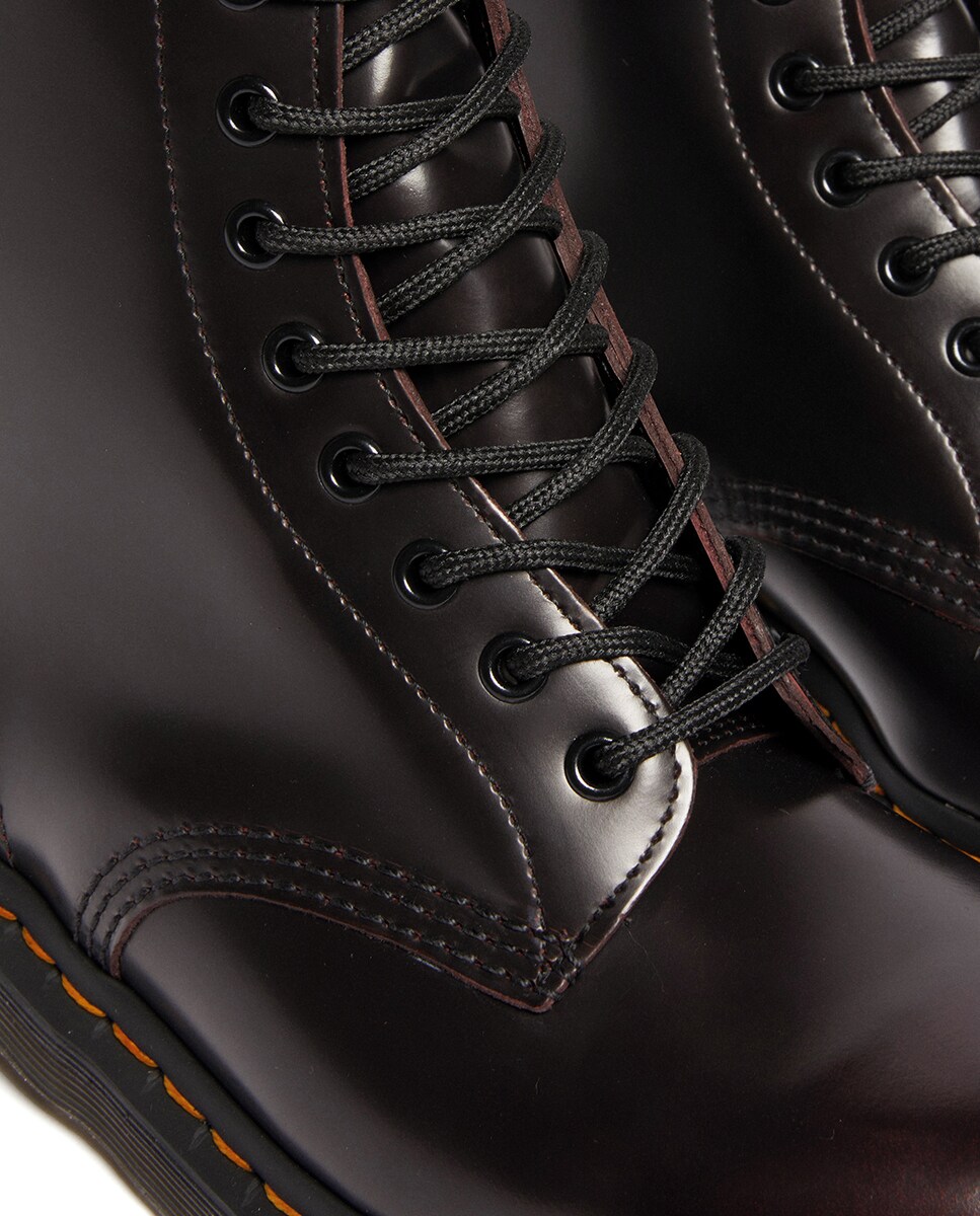 Botas 1460 em Pele Vermelho-cereja-8