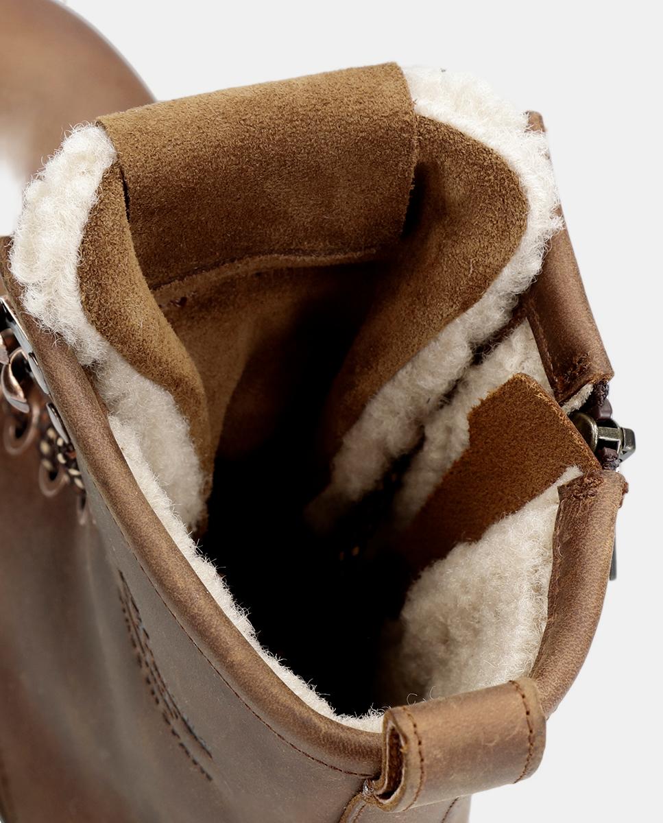 Botas de mujer en piel con forro de pelo sintético - Panama Jack - Cuero Cuero-5