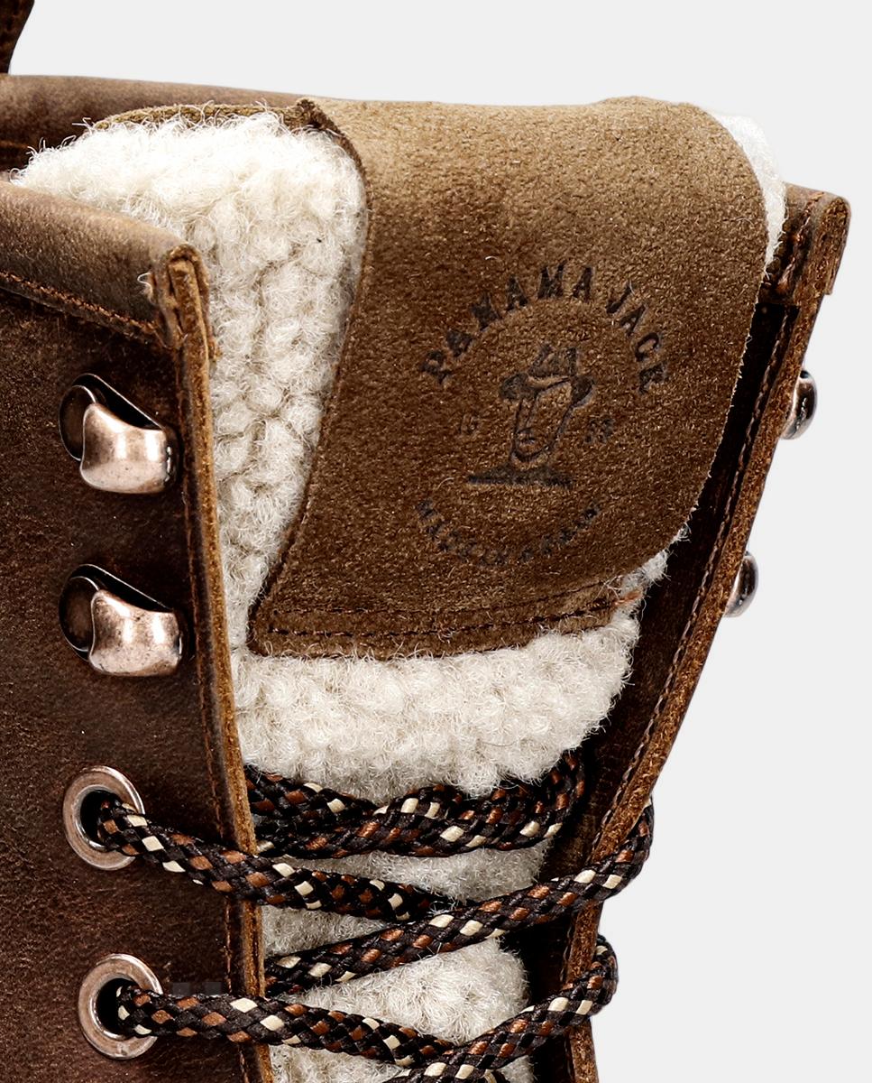 Botas de mujer en piel con forro de pelo sintético - Panama Jack - Cuero Cuero-8