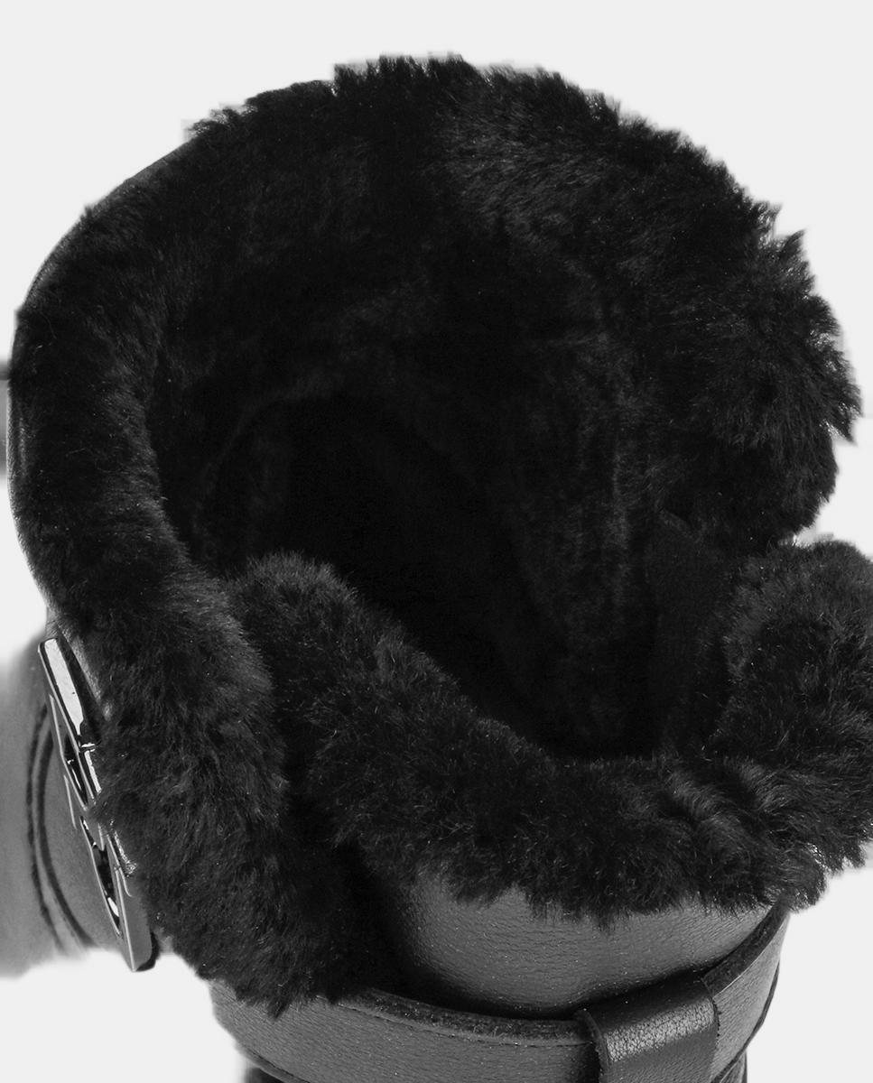 Botas de mujer en piel con forro de pelo sintético - Panama Jack - Negro Negro-5