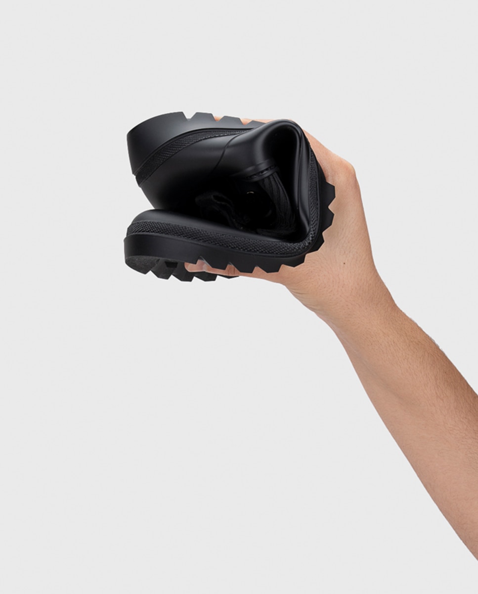 Galochas Tipo Botins Estilo Chelsea Mate Barefoot Preto-4