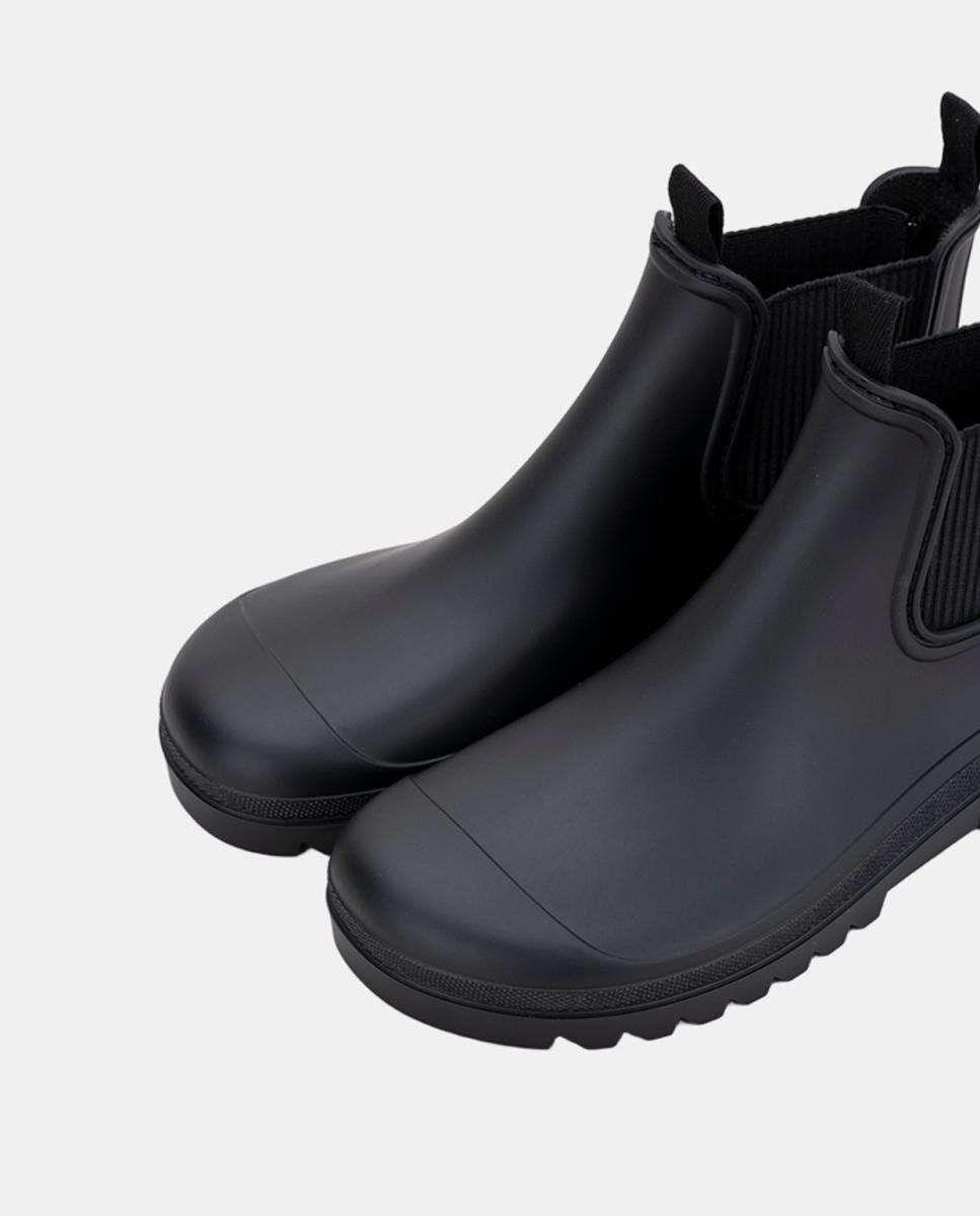 Galochas Tipo Botins Estilo Chelsea Mate Barefoot Preto-7