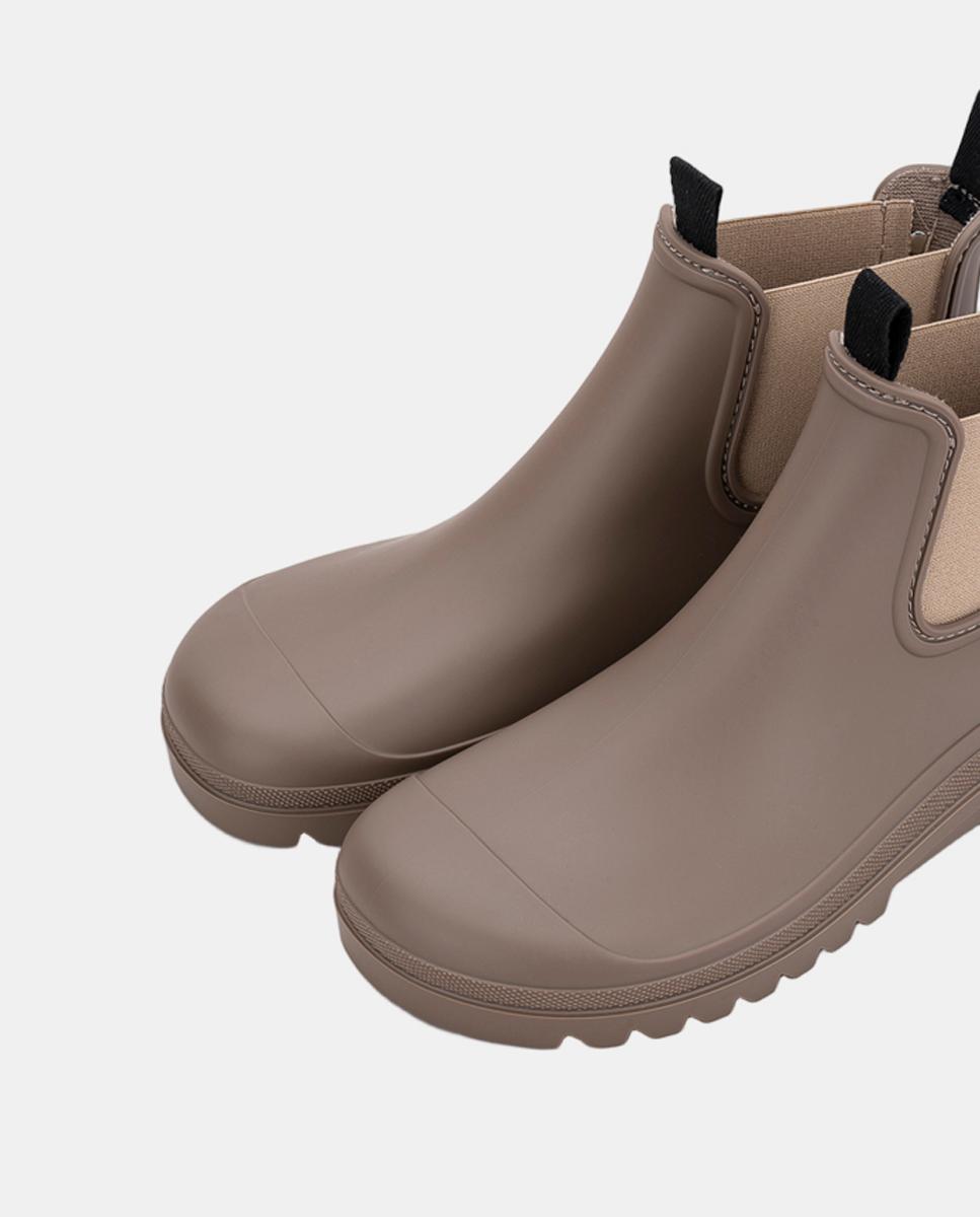 Galochas Tipo Botins Estilo Chelsea Mate Barefoot Castanho taupe-7