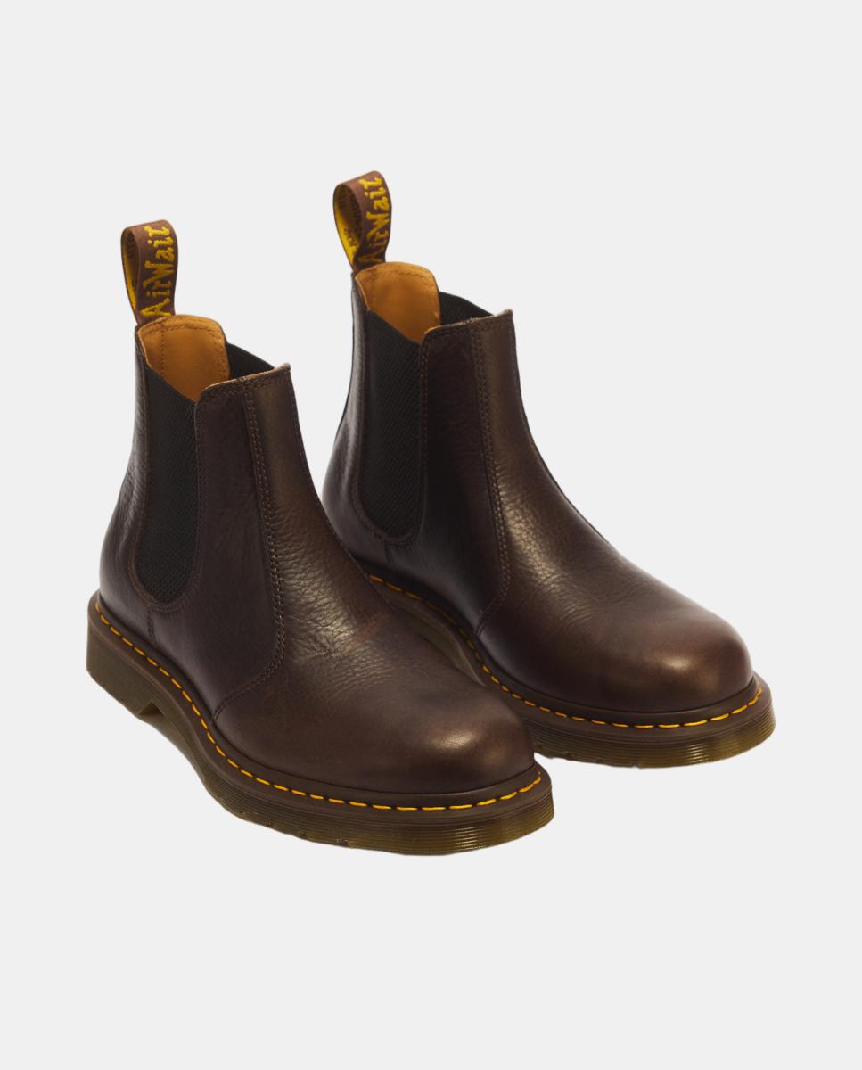 Botas Chelsea 2976 de mulher em pele ambassador Castanho-escuro-2