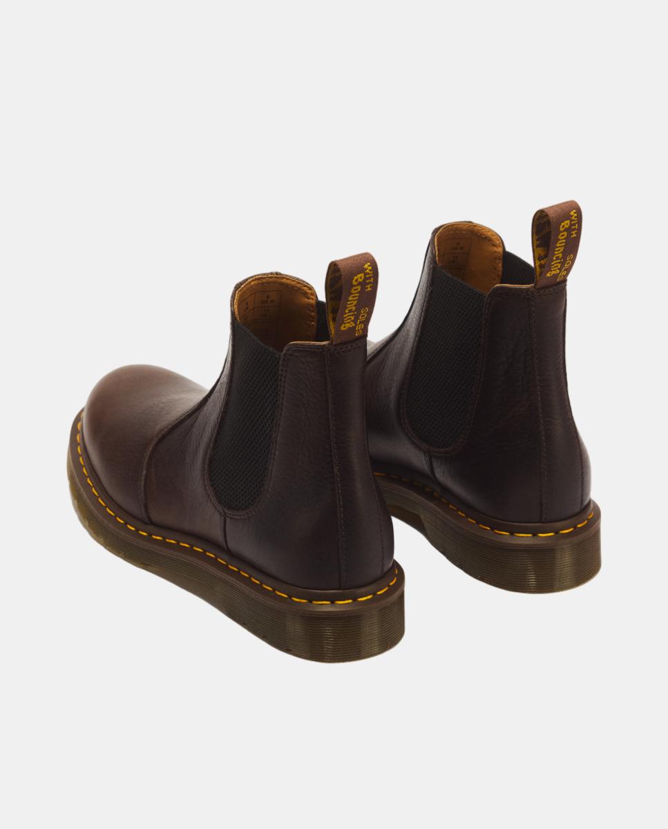 Botas Chelsea 2976 de mulher em pele ambassador Castanho-escuro-3