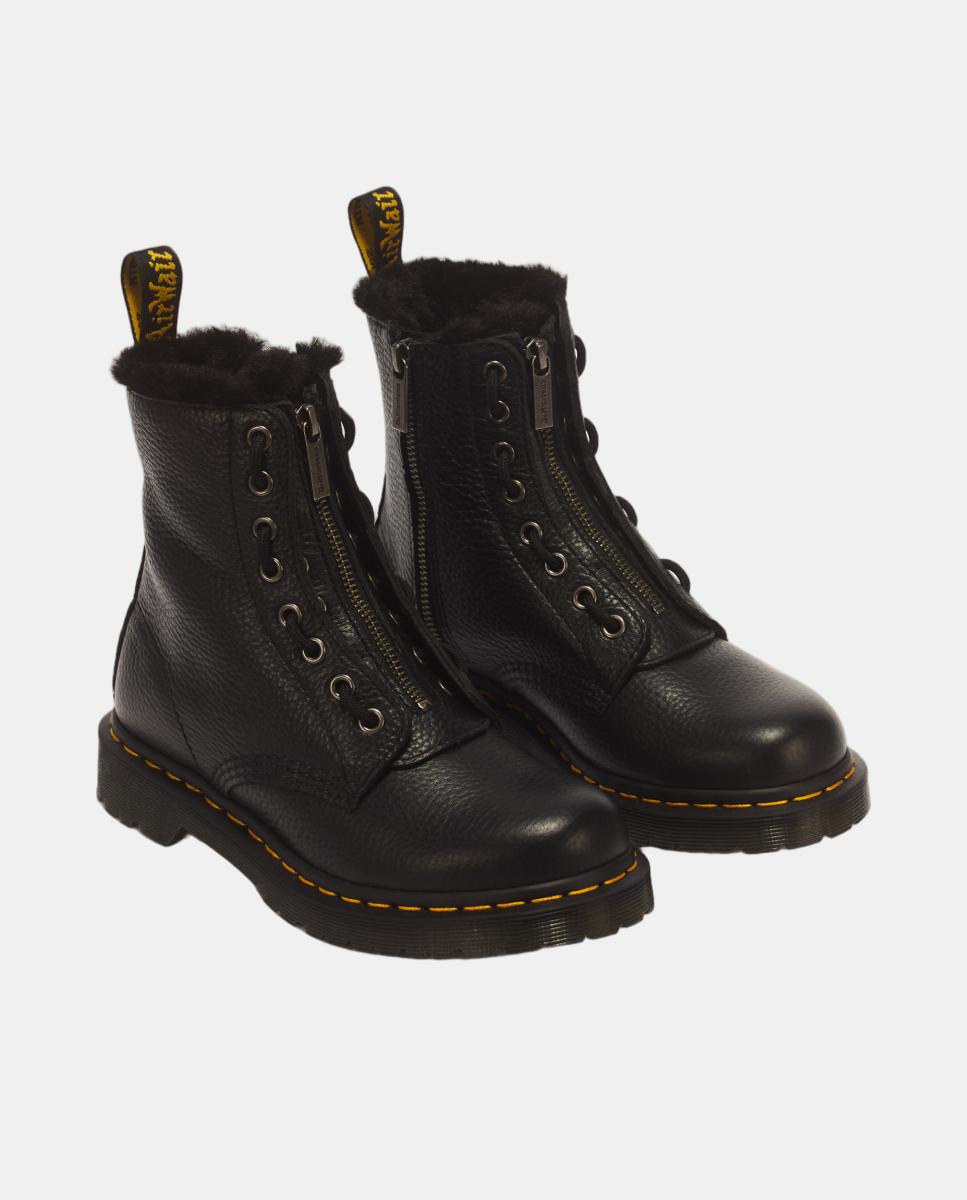 Botas 1460 Serena de mulher em pele Nappa Preto-2