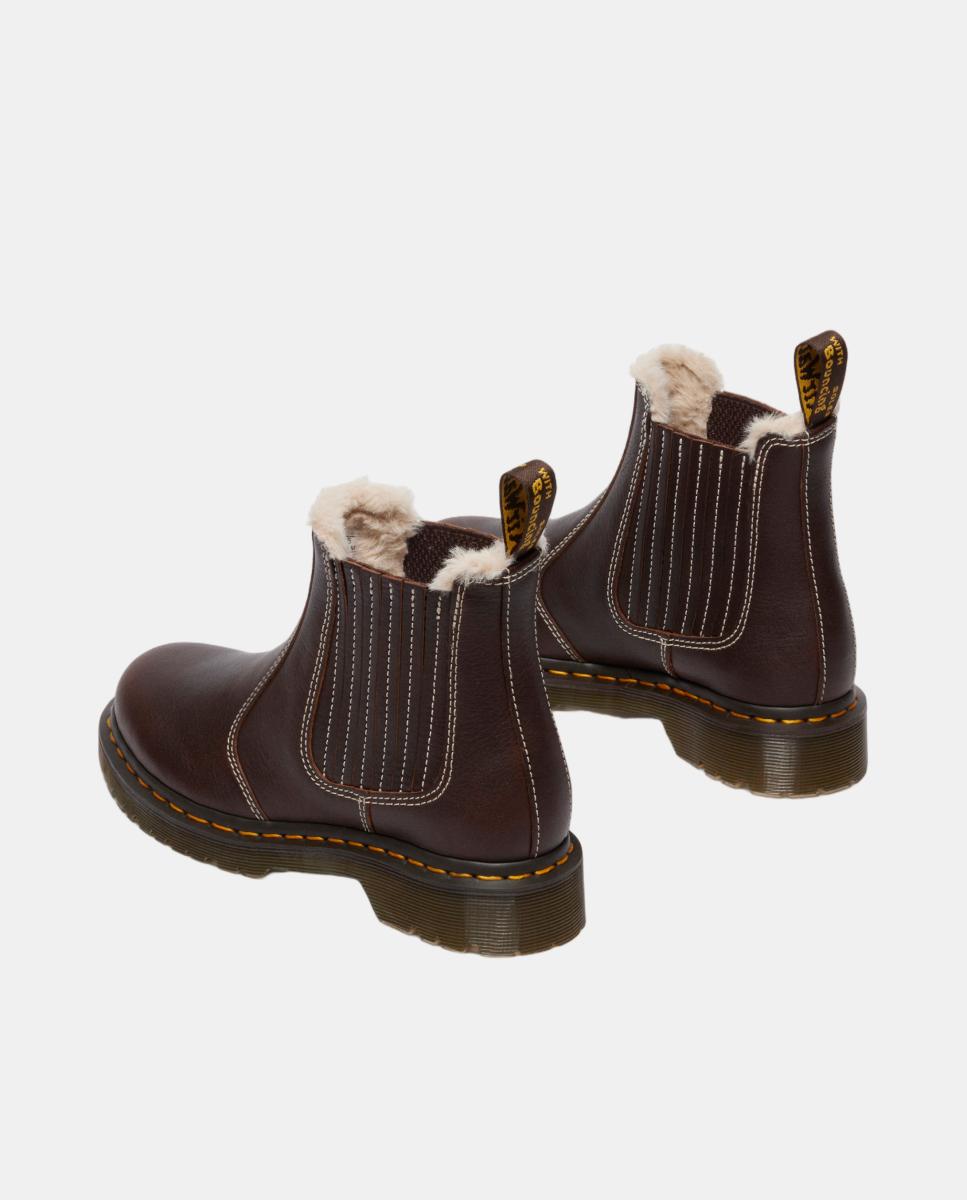 Botas Chelsea 2976 Leonore II de mulher em pele macia com forro sintético Castanho-escuro-3