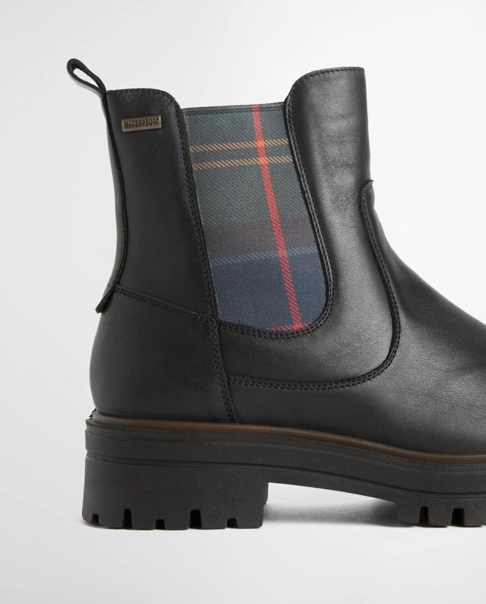 Botins Chelsea Rasos em Pele Preto-4